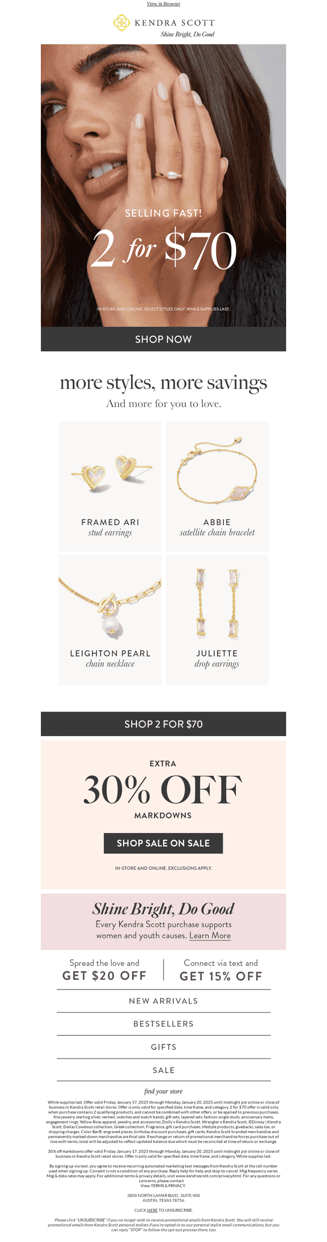 2 for $70 Styles are Moving FAST ➡