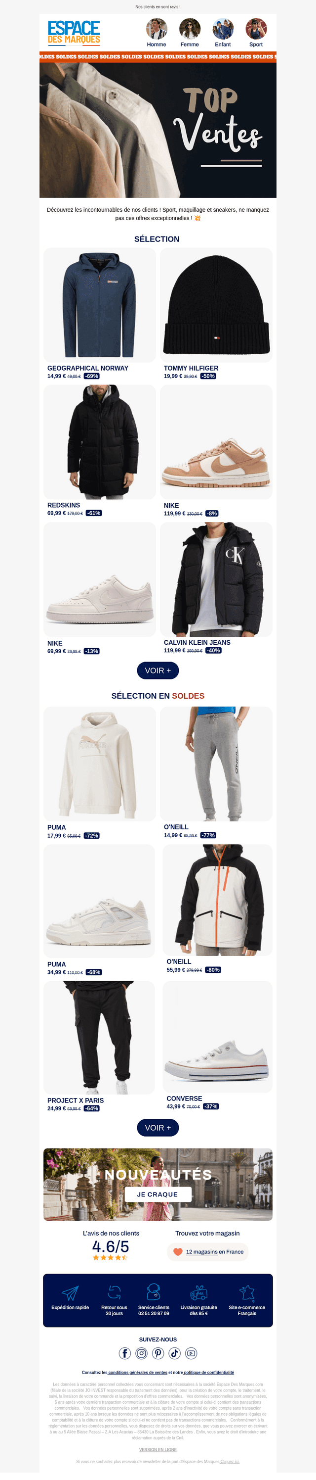 Découvrez nos tops ventes 📢