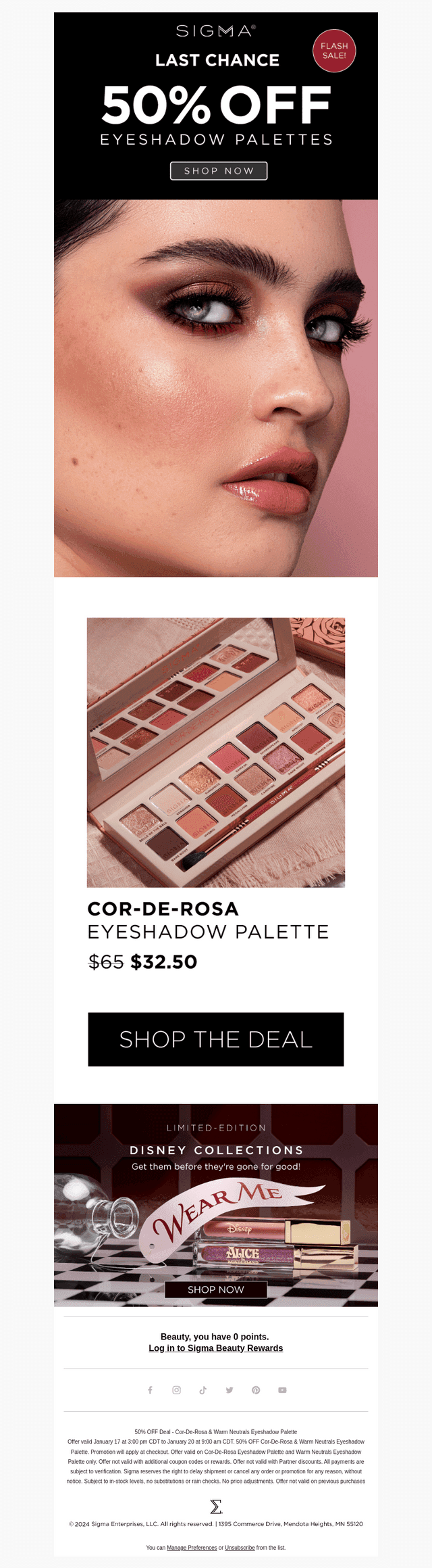 FINAL HOURS! Get 50% OFF Eyeshadow Palettes 📣