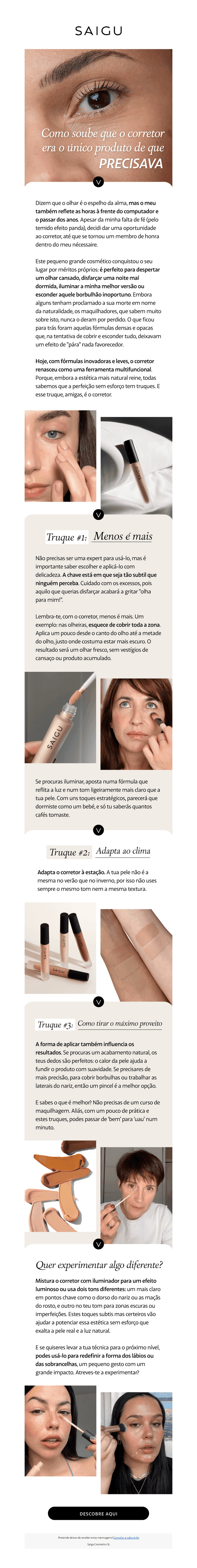 Será que o corrector de olheiras morreu? 👀