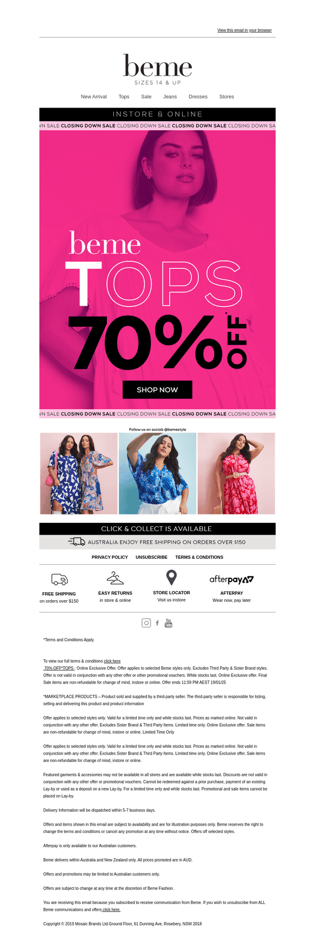 ALL Beme Tops 70% OFF*⚡