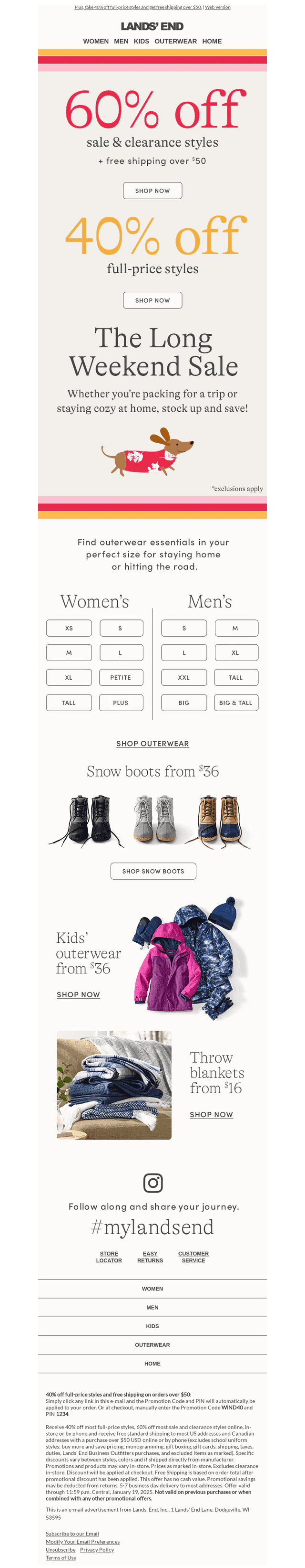 Extra 60% off sale and clearance outerwear!