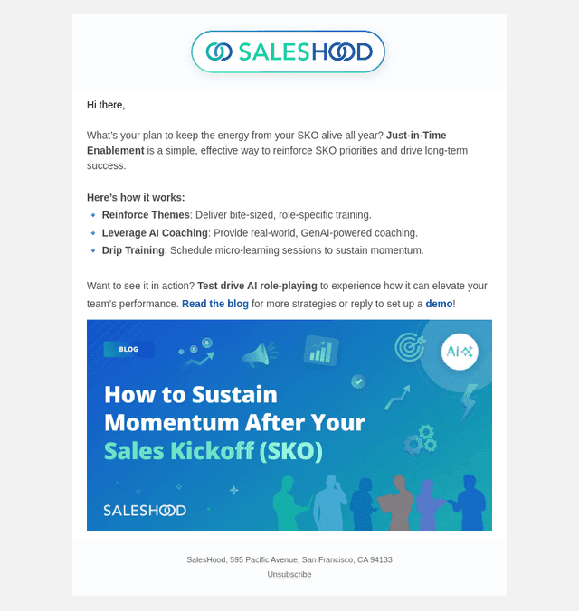 What's Your Post-SKO Strategy?