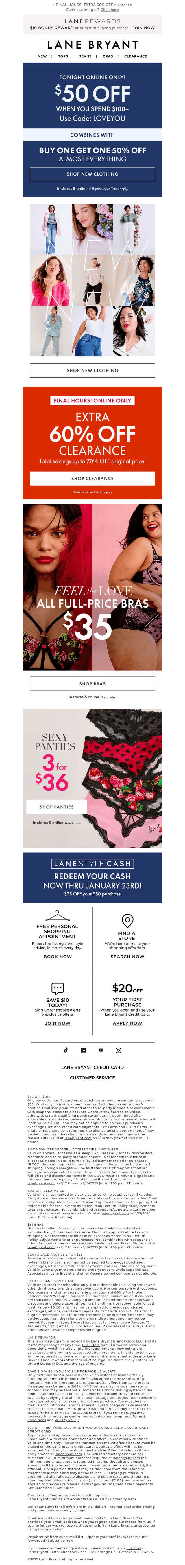ENDS AT MIDNIGHT! $50 OFF $100
