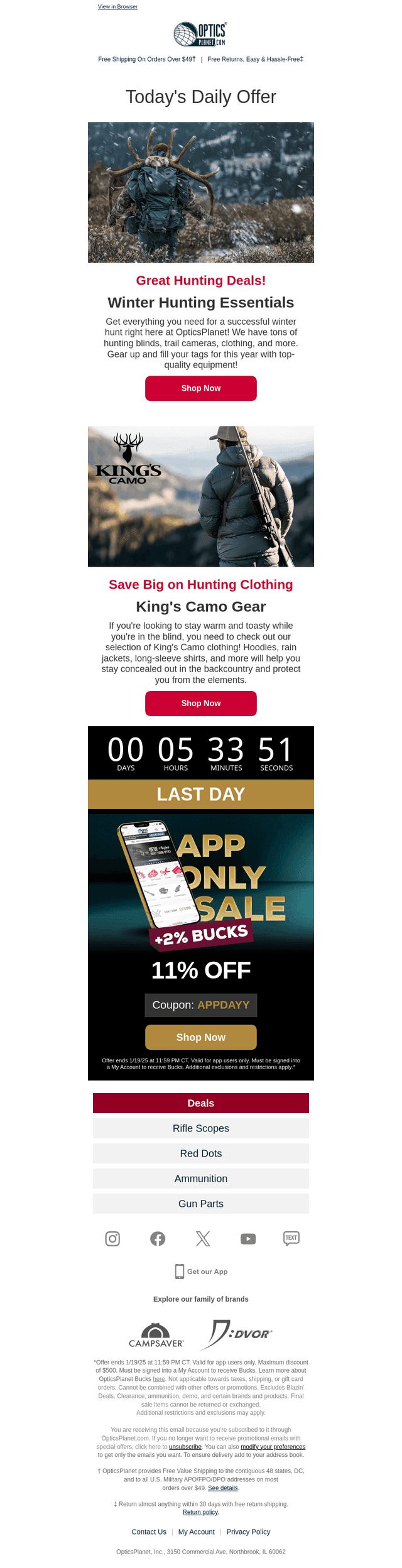 Save on King's Camo & Winter Hunting Essentials!