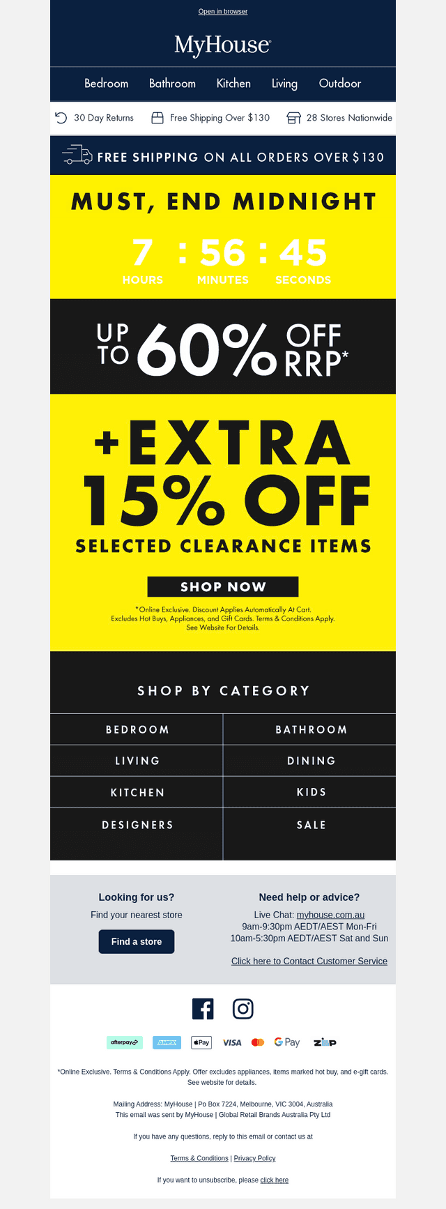 +EXTRA 15% OFF Clearance 📢 Must End Midnight!