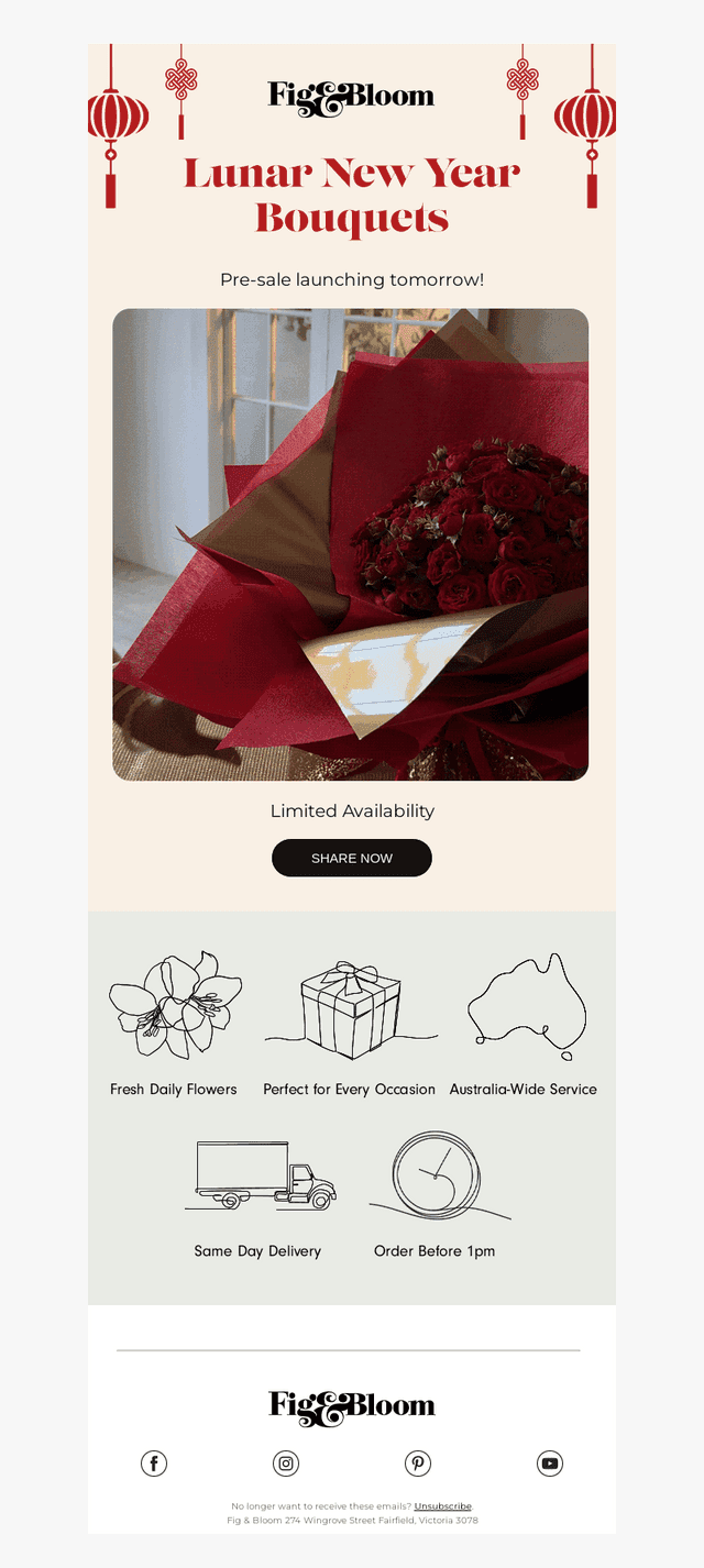 🎊FIRST LOOK: Lunar New Year Bouquets