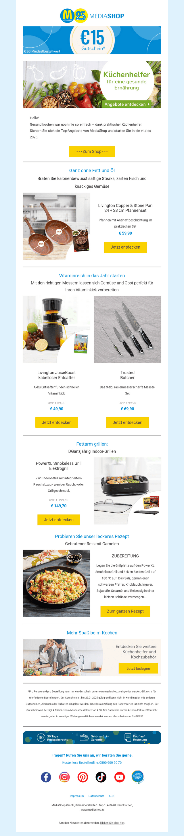Sichern Sie sich bis zu € 15 Ersparnis