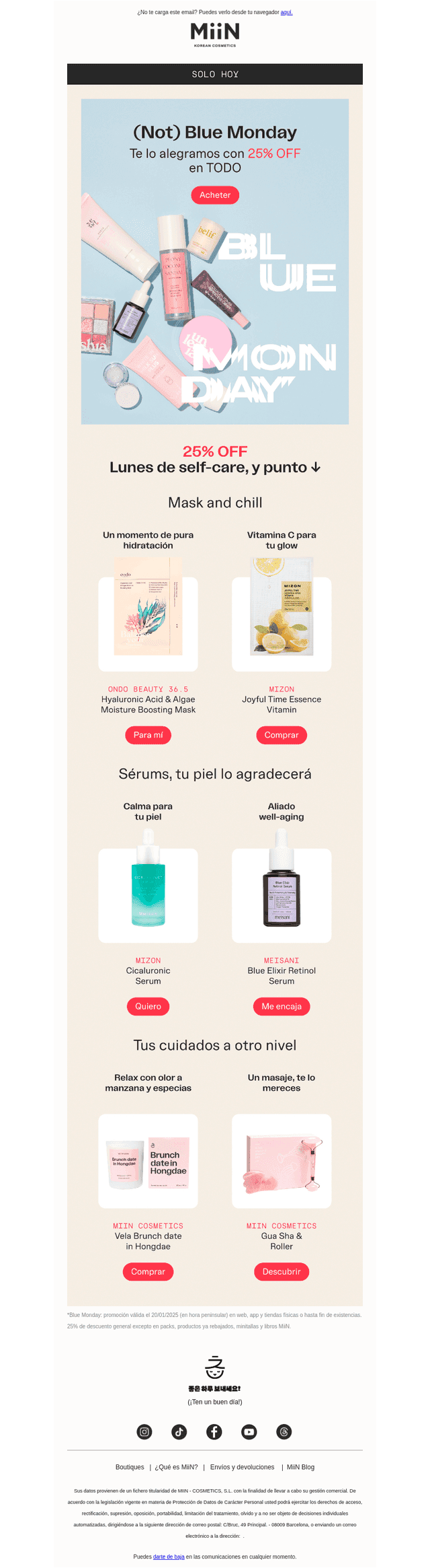 25% OFF para que te sientas mejor 💙