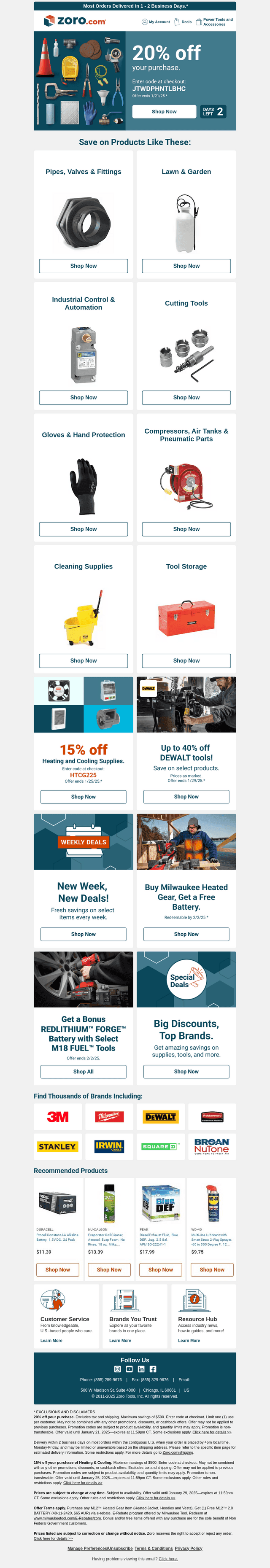Two Days Only: Save 20% on Supplies, Tools, and More!