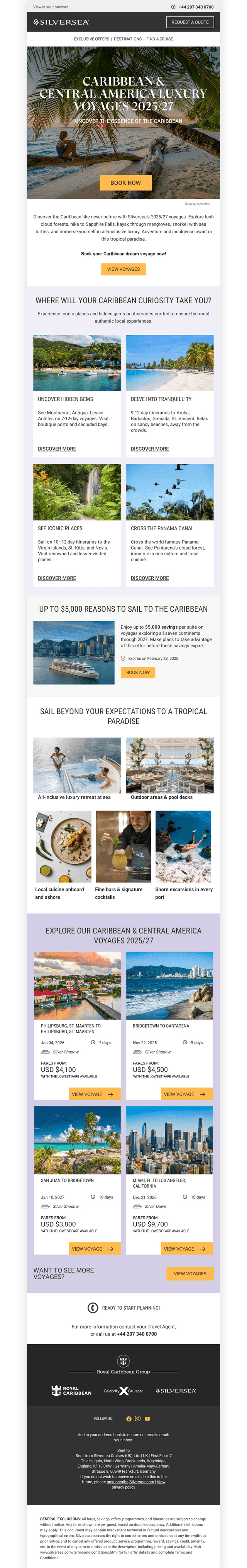Escape to the Caribbean in 2025/27