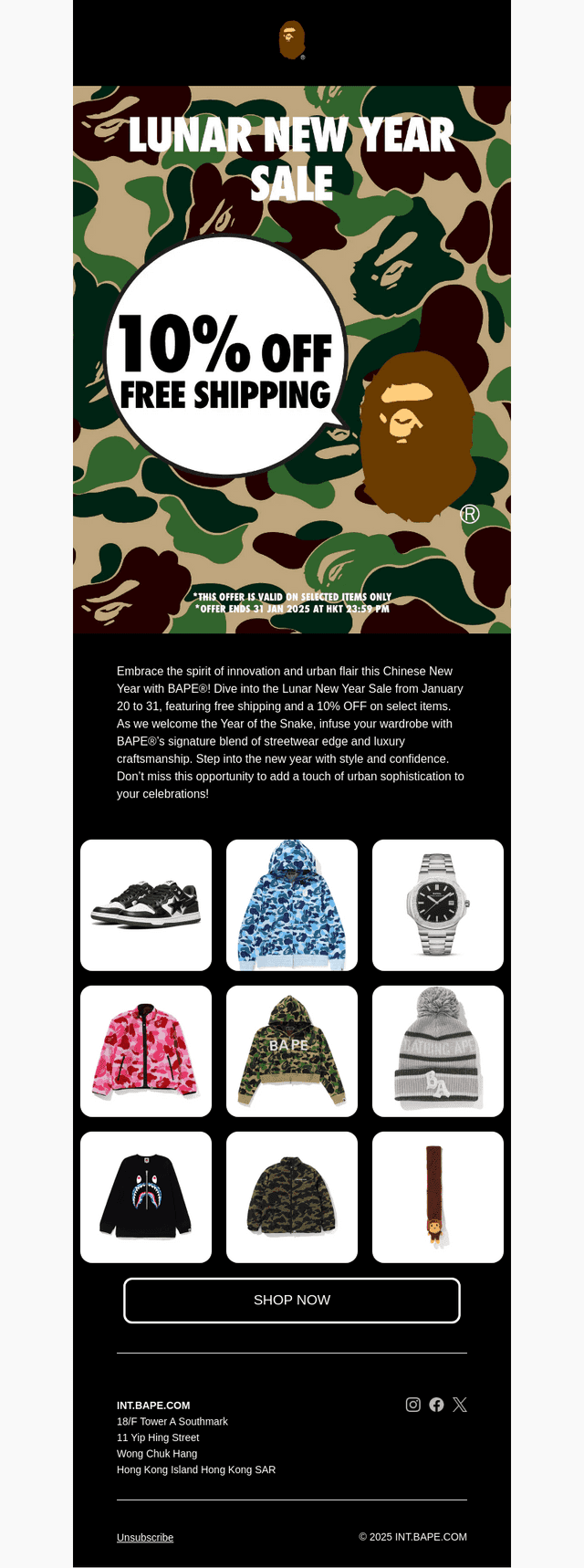 LUNAR NEW YEAR SALE