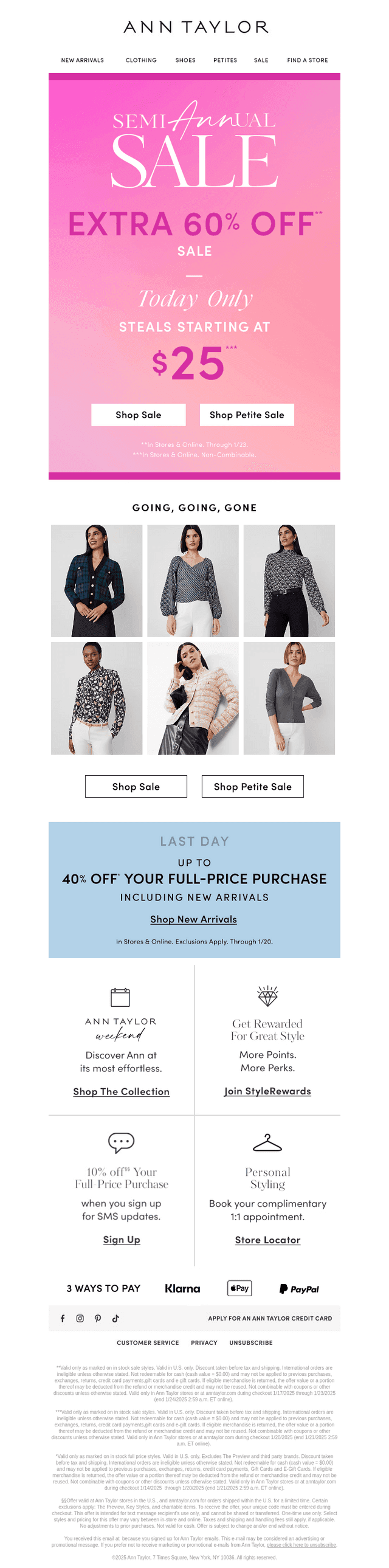 Style Steals Starting At $25! Today ONLY