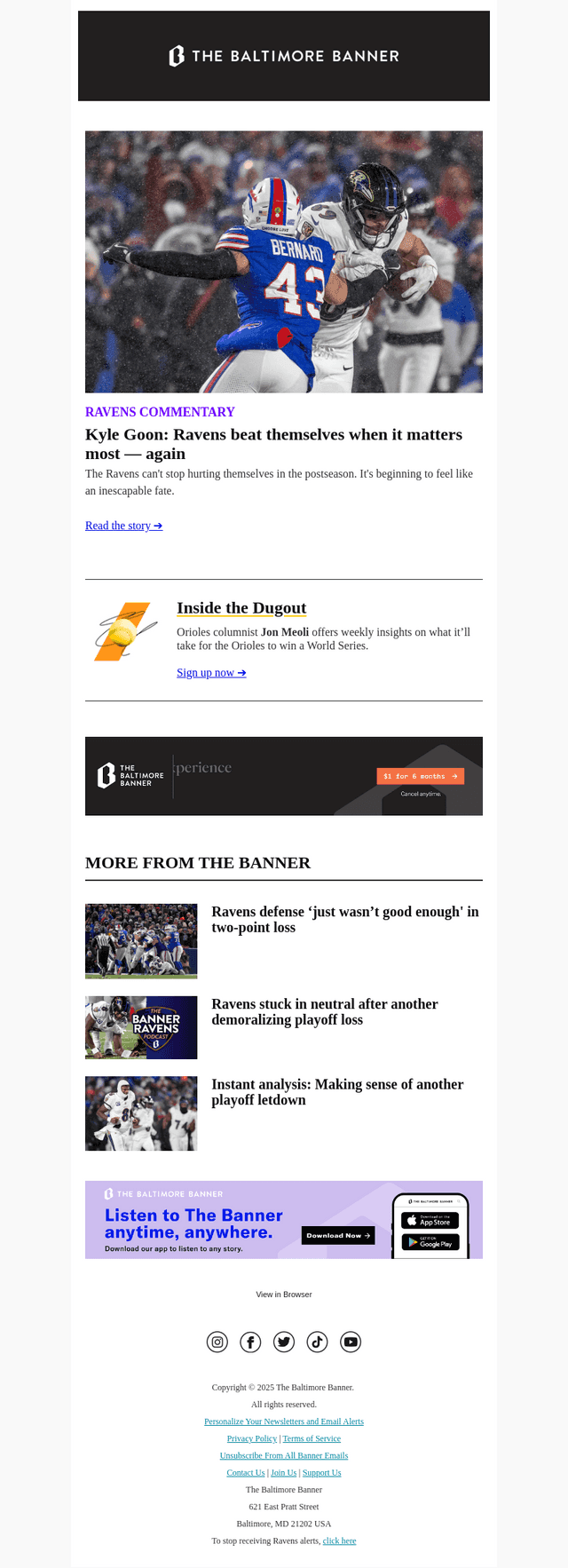 Ravens beat themselves when it matters most — again