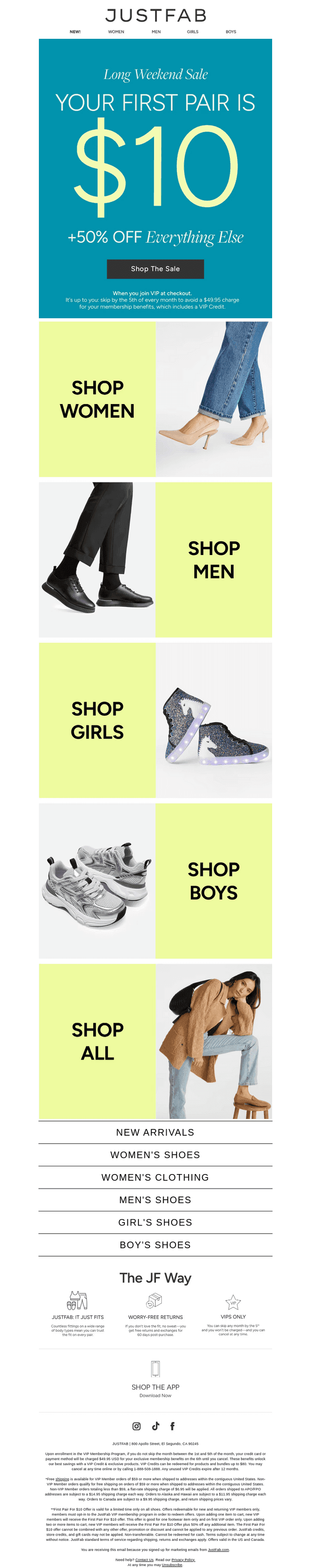 re: Don't Forget Your $10 Shoes
