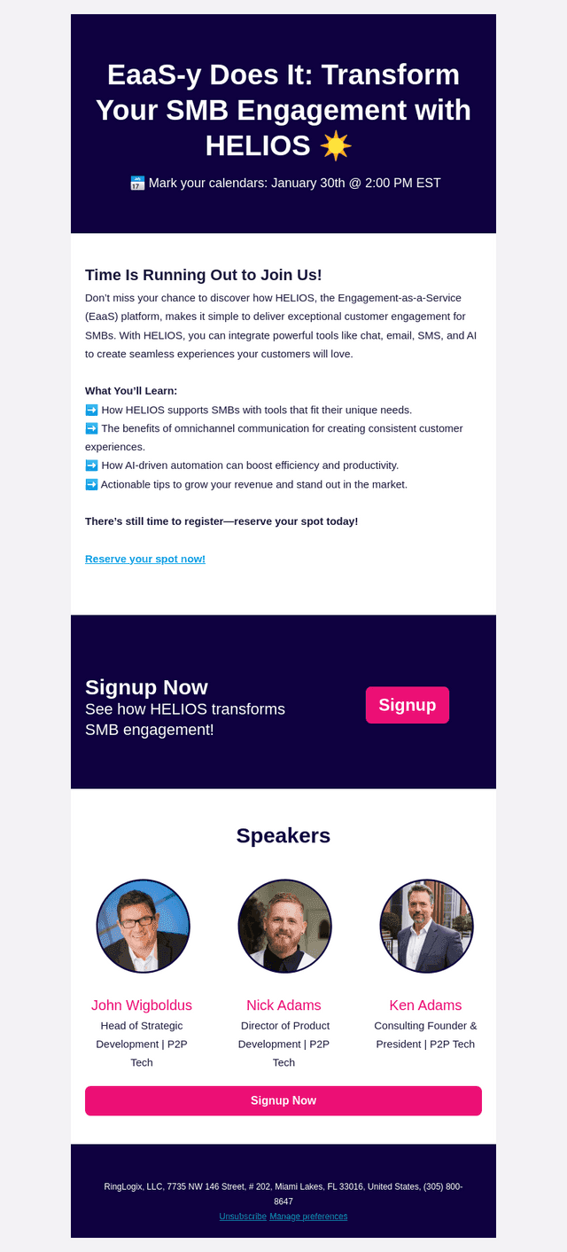 Simplify SMB Engagement with HELIOS – Don’t Miss Out