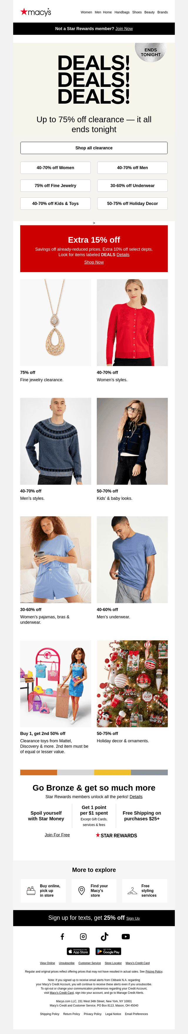 Hours left! Up to 75% off your total wardrobe revamp