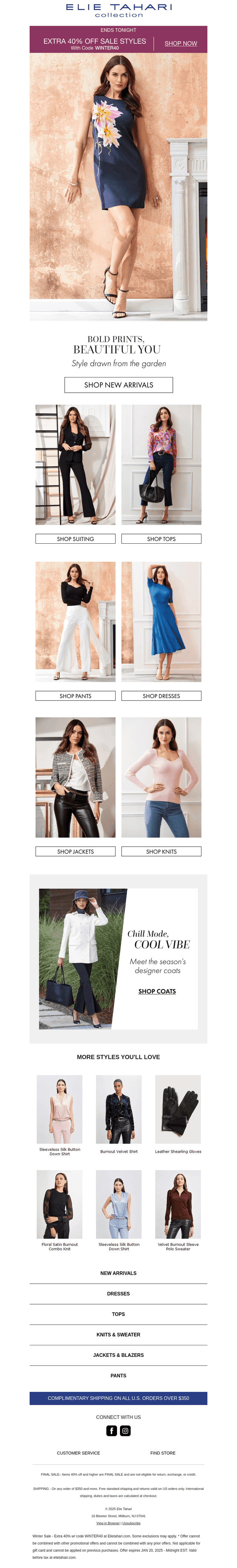 LAST CHANCE: Extra 40% off ENDS TONIGHT