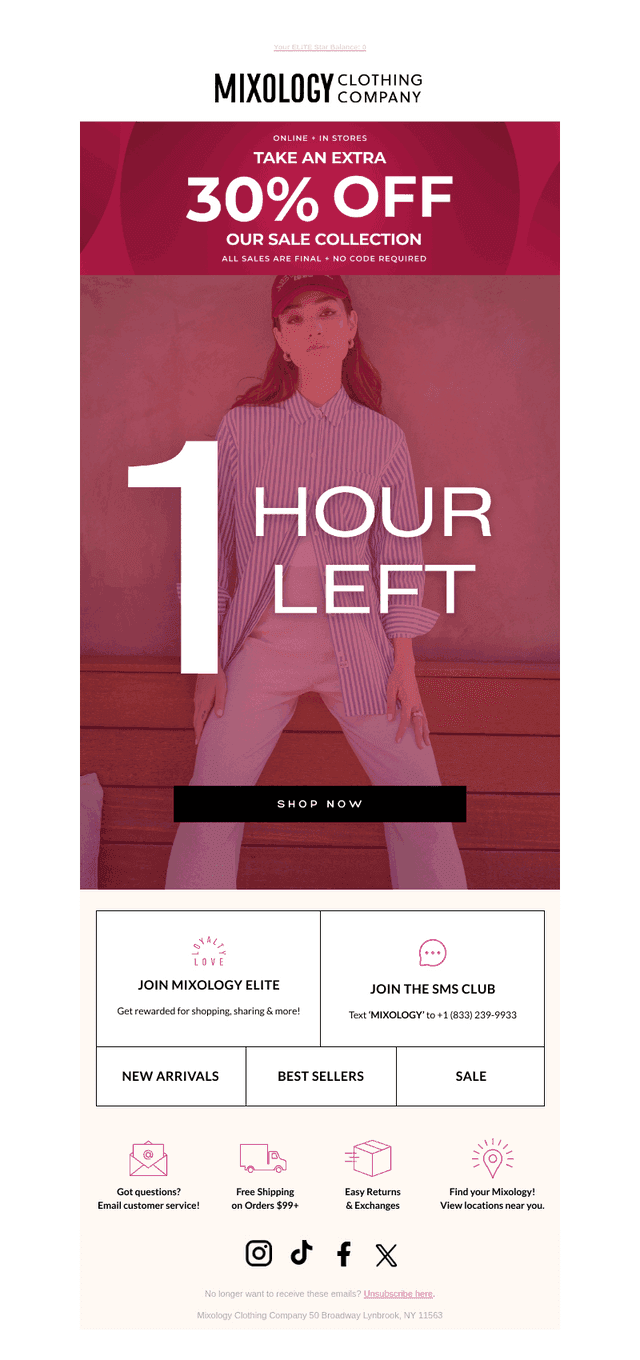 Only 1 Hour Left ⚠️
