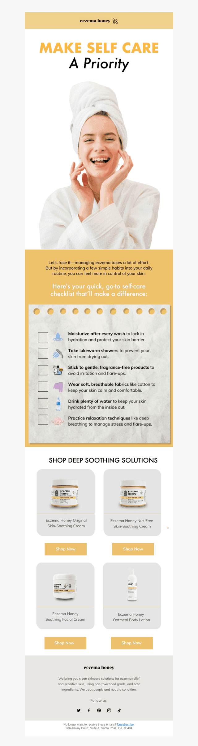 Your Simple Self-care Checklist 💛