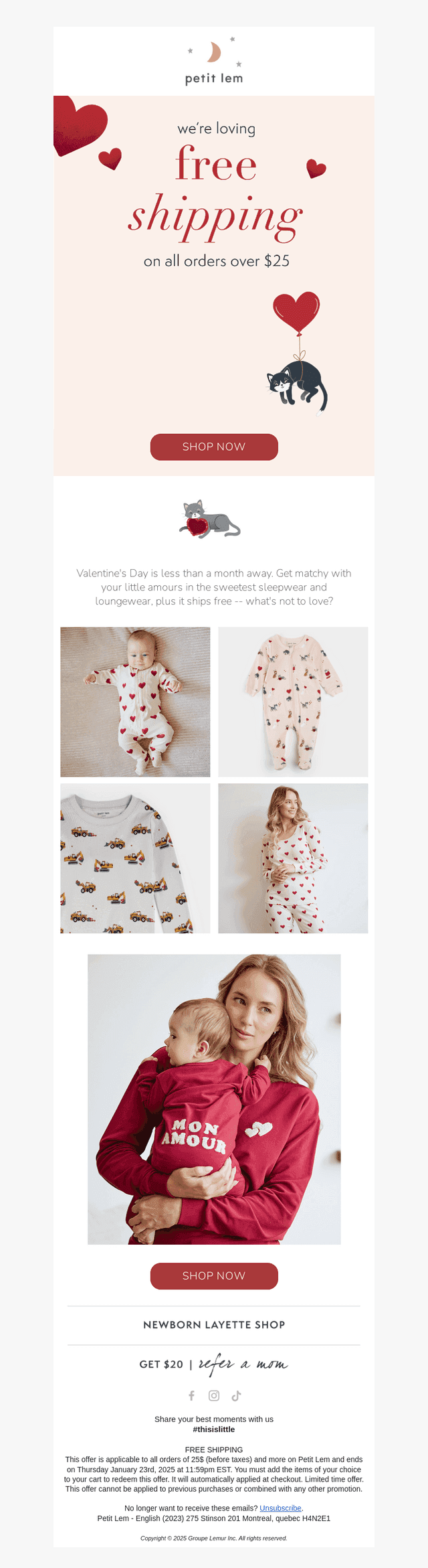 We're loving free shipping 💘