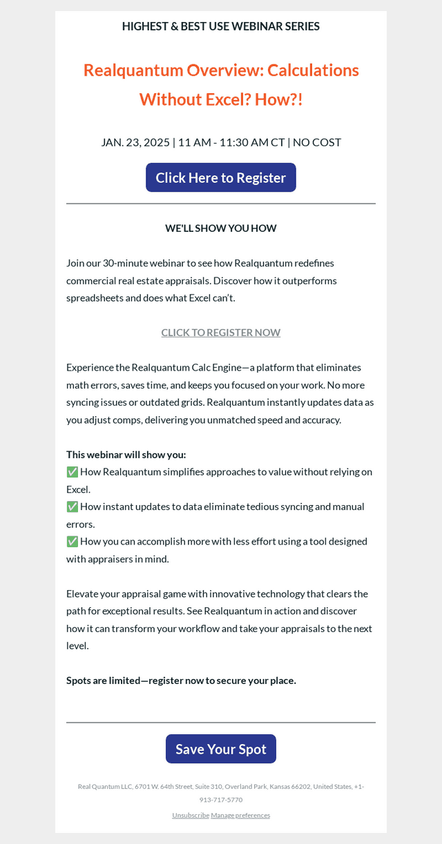 Appraisal Pro, Curious How Realquantum Works Without Excel?