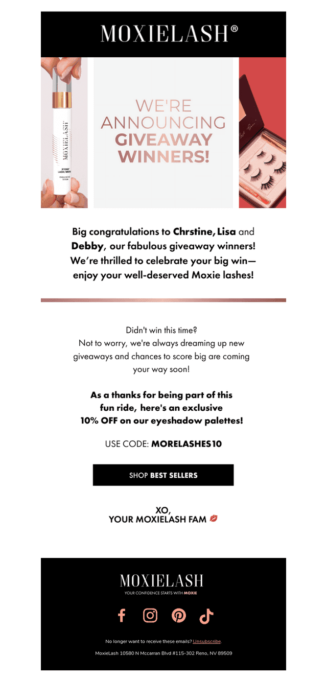 We’re Announcing Giveaway Winners!