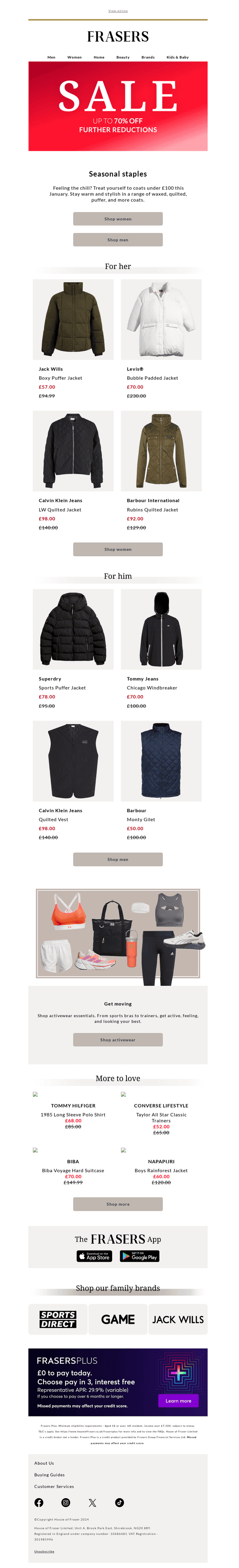 Coats under £100 inside