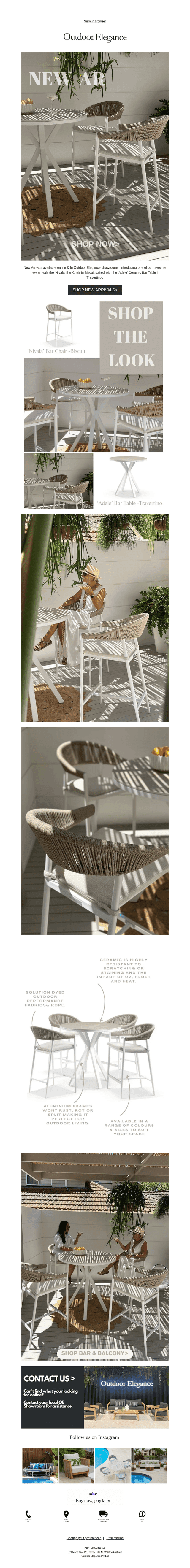 NEW Bar & Balcony Sets 🌴