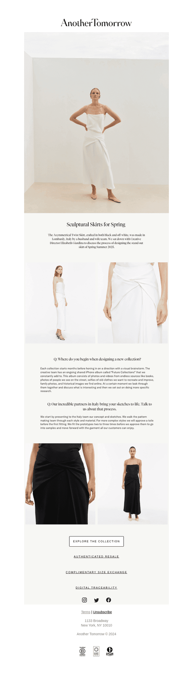 The Process: Asymmetrical Twist Skirt
