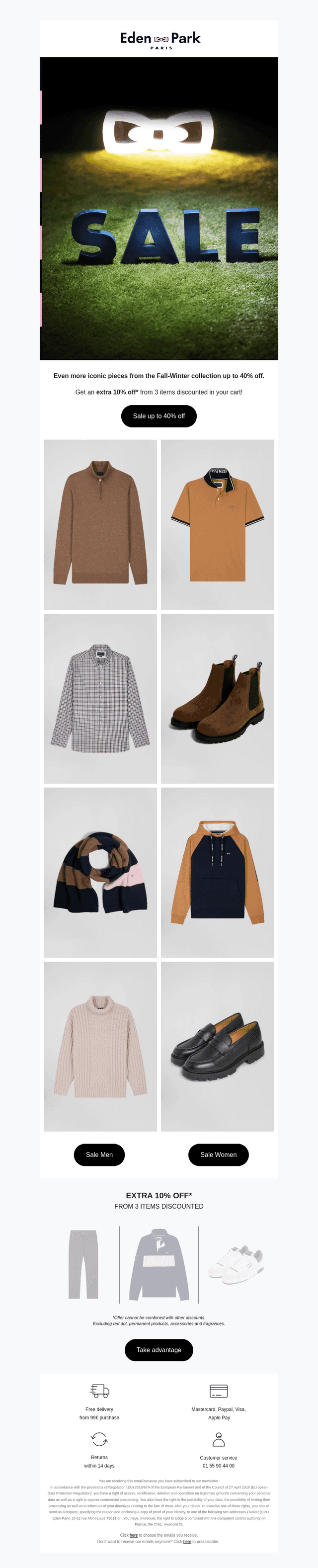 New markdown: 40% off on a wide selection