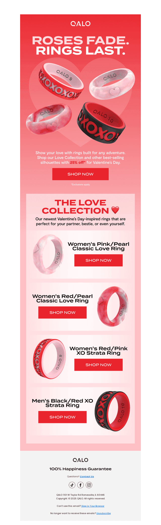 Save 25% for Valentine’s Day