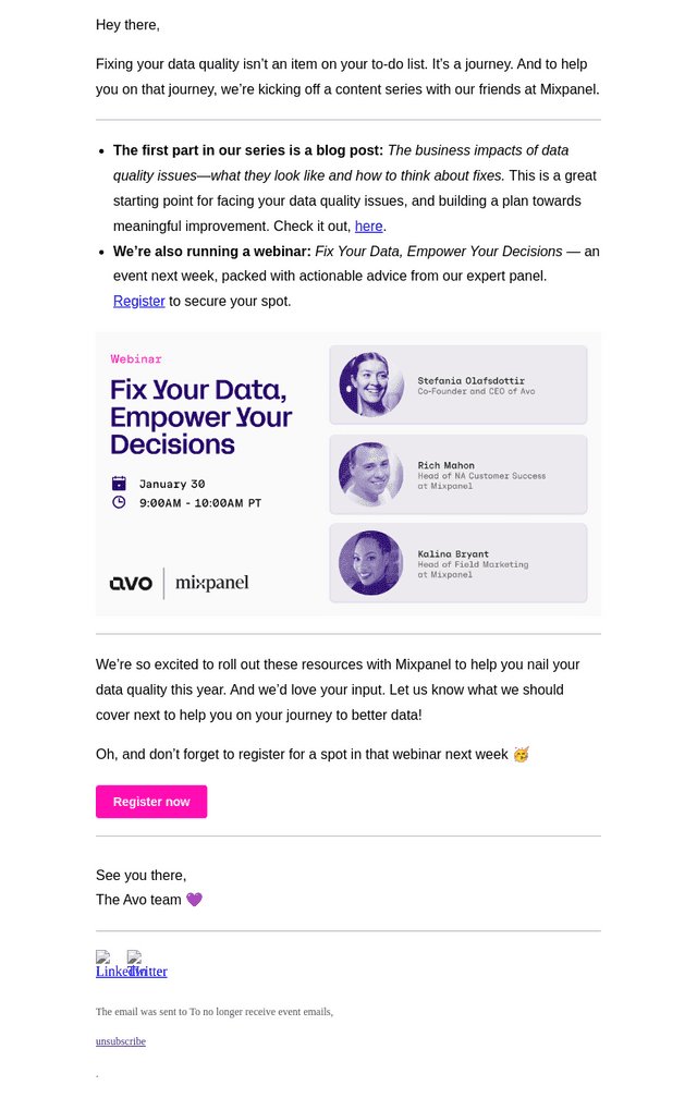 Join our data quality series with Mixpanel