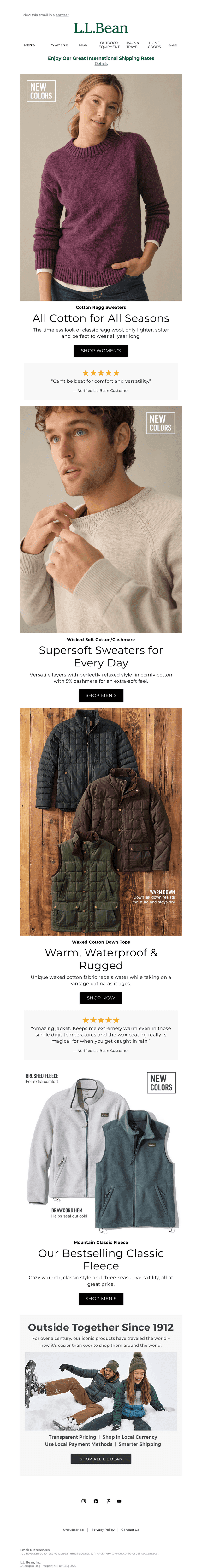 Soft, Seasonless Cotton Ragg Sweaters