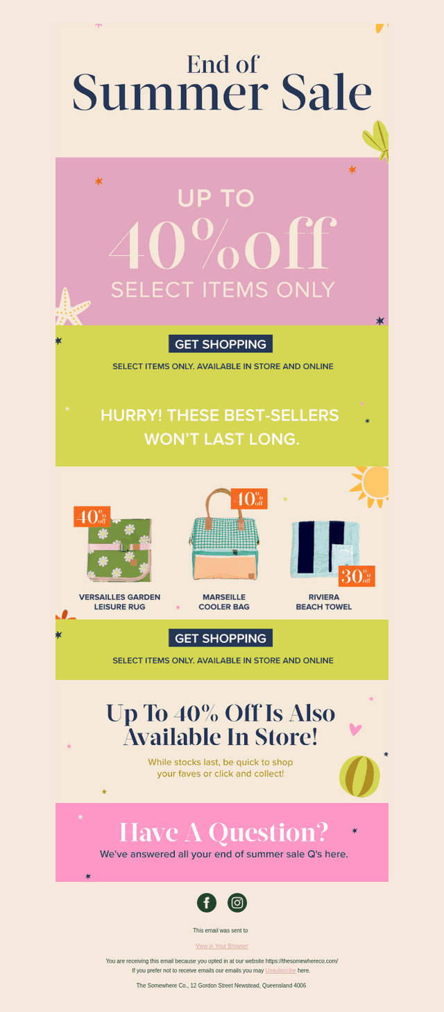 Up To 40% Off Now Live 📣