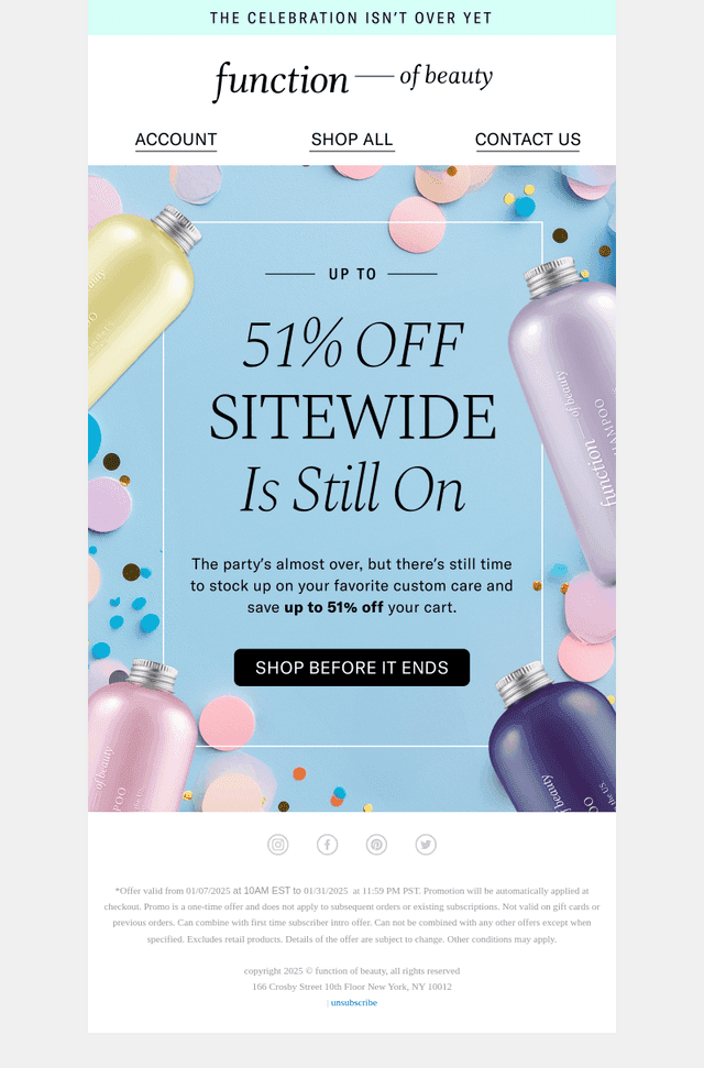 Our Birthday, Your Bash 🍰 Up to 51% Off Inside