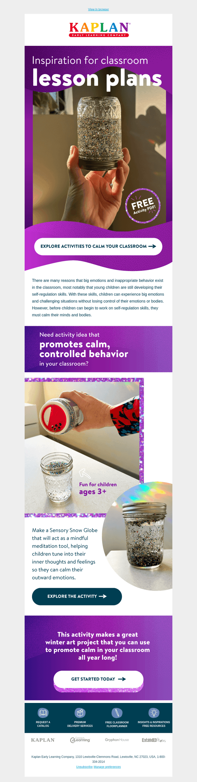 A calming activity to decrease challenging classroom behaviors