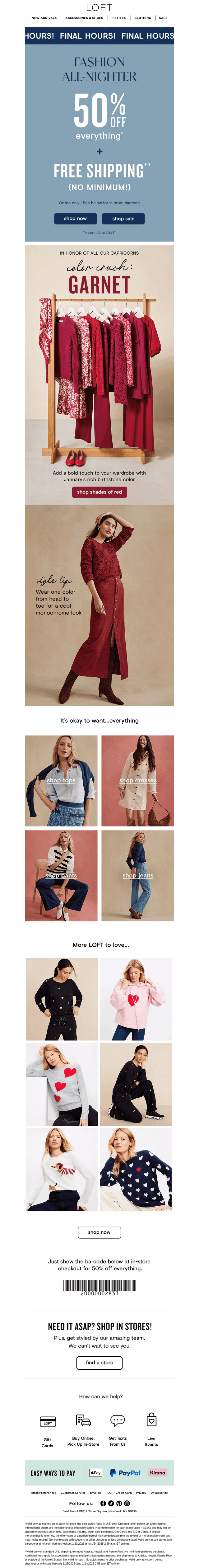 50% off + FREE shipping ends so soon!