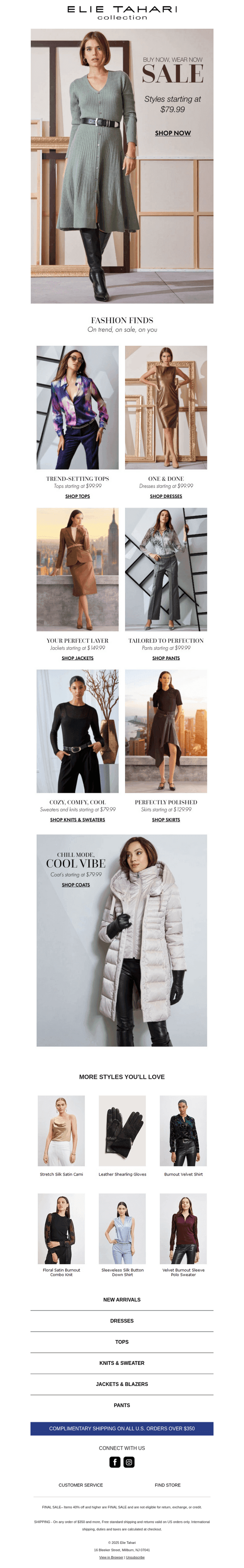 Fresh Styles from $79.99 +
