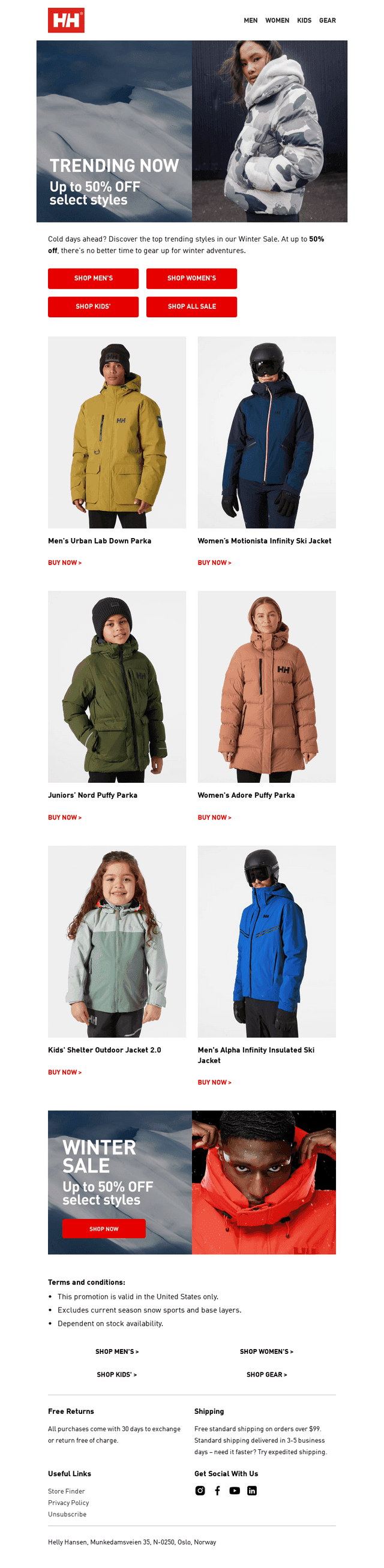 Trending now in Winter Sale