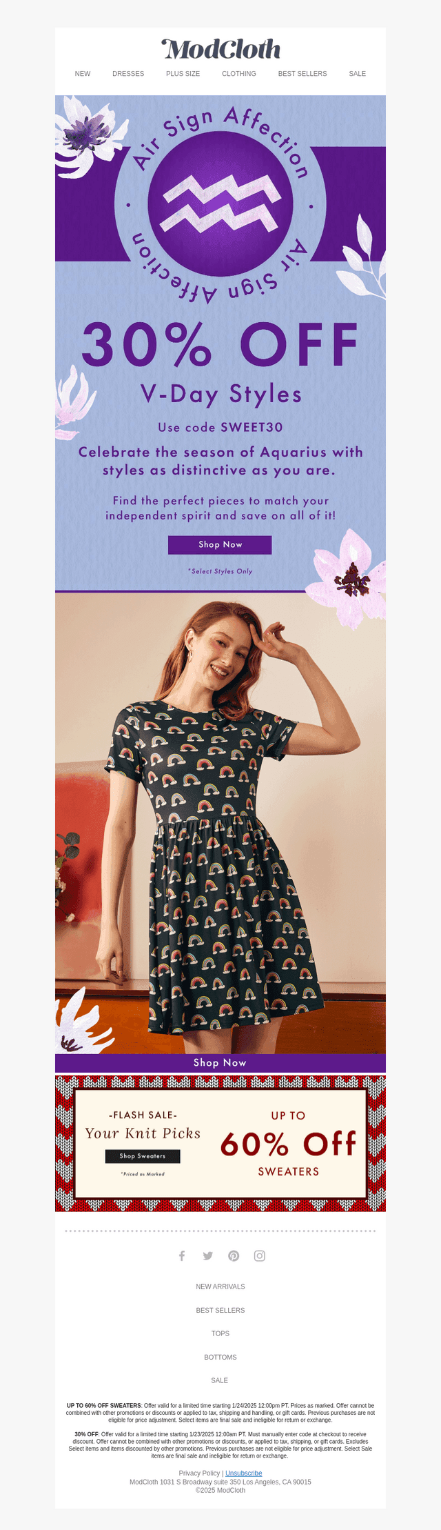 Aquarius Approved ♒ 30% OFF V-Day