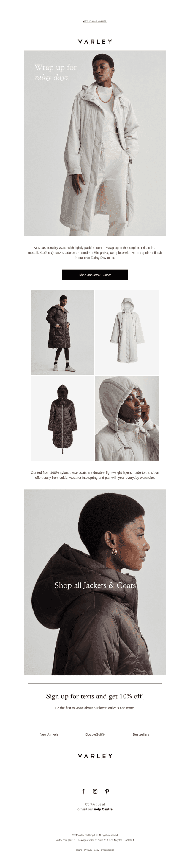 Wrap up for rainy days
