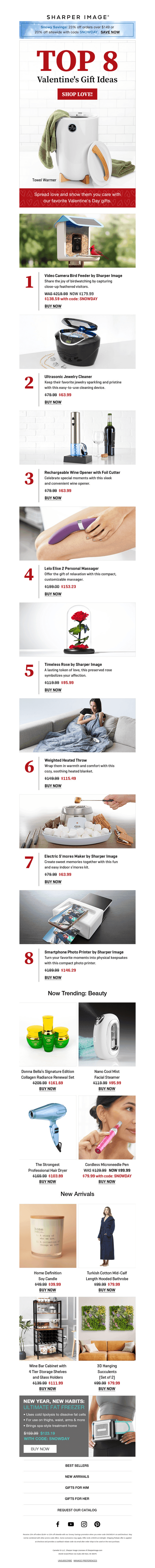 Top 8 💘 Valentine's Day Gift Ideas