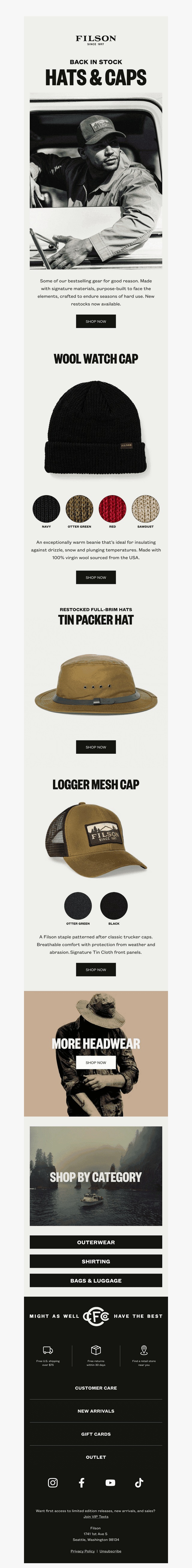 Back in Stock: Hat Shop
