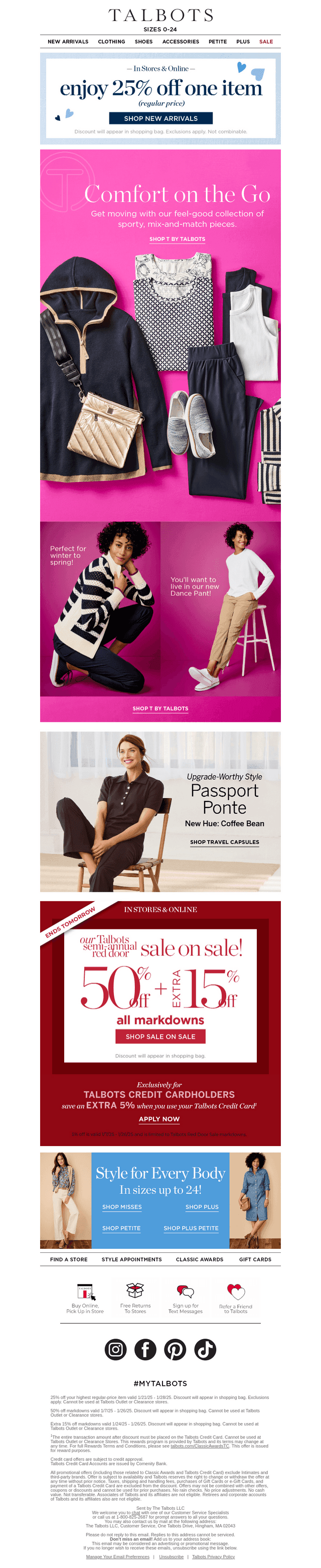 25% off 1 + Comfort on the Go