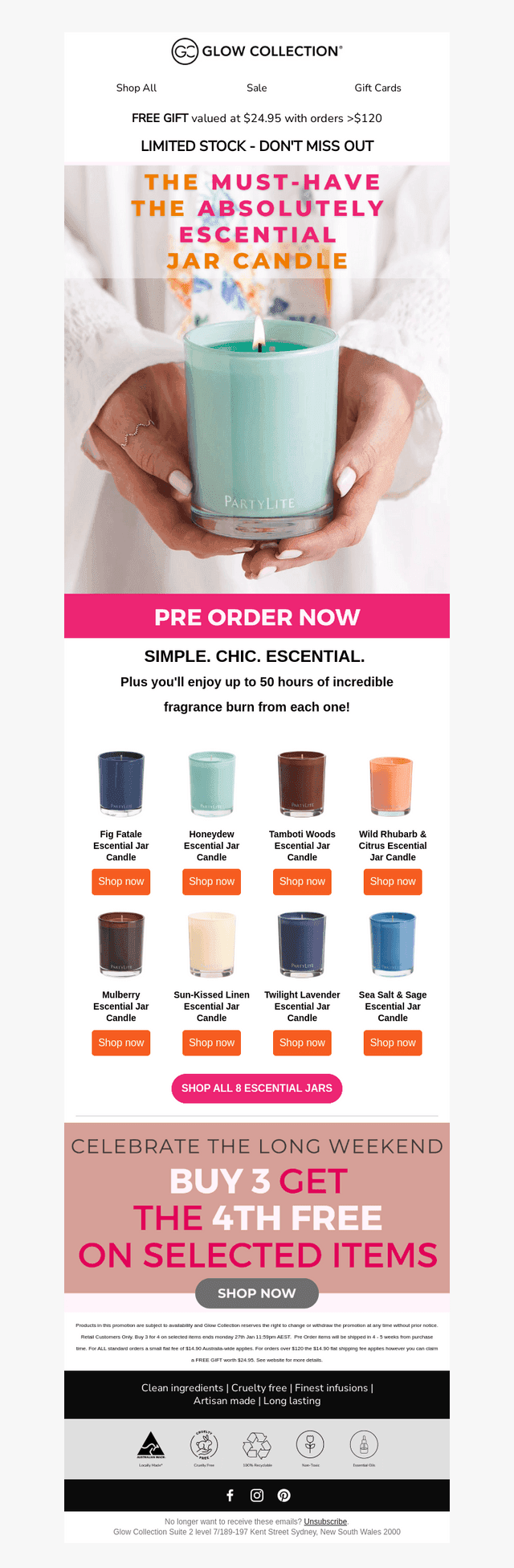 Escential Jar Candles ARE BACK!
