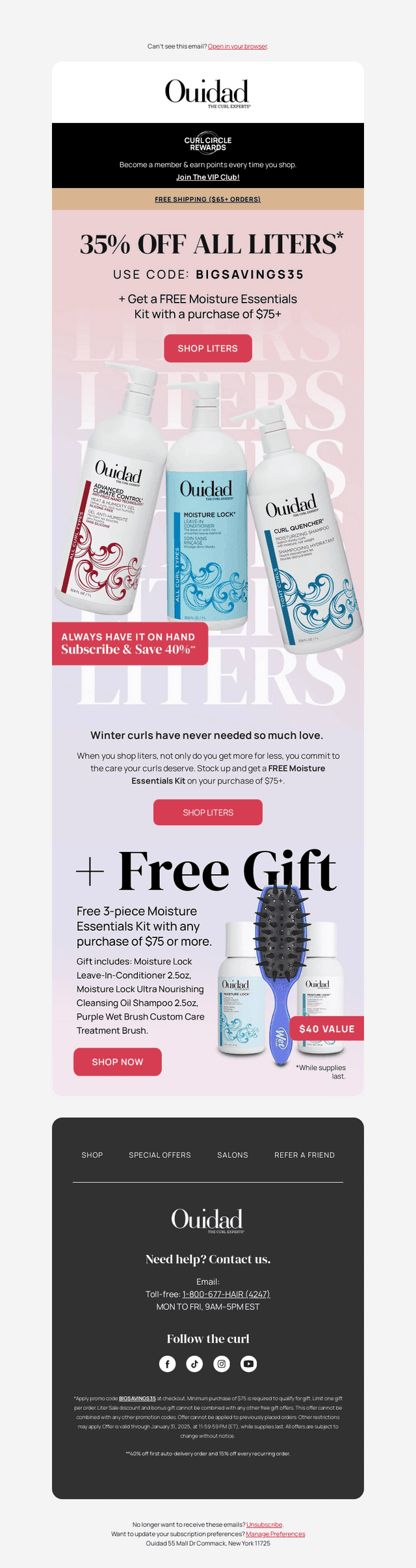 Winter-proof your curls with 35% off ❄️