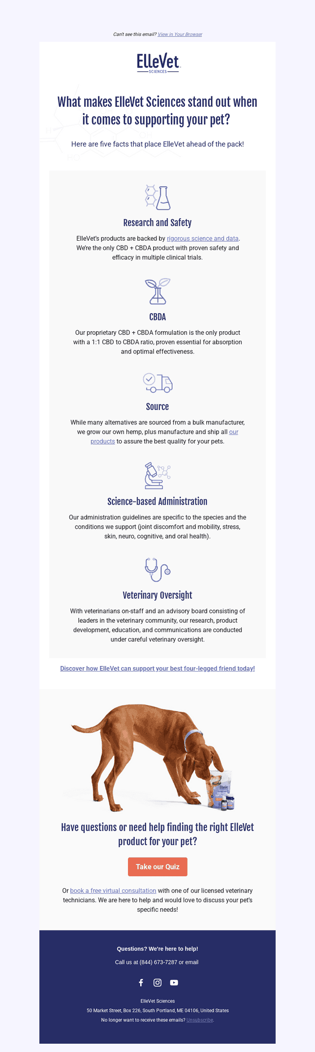 What makes ElleVet’s CBD + CBDA different?