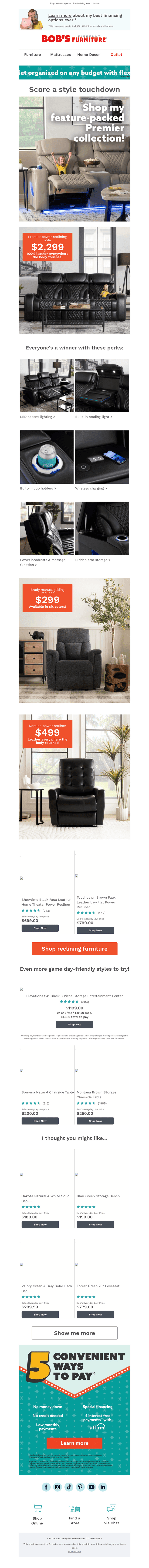 Get 🏈 game day ready 🏈 with my reclining sofas