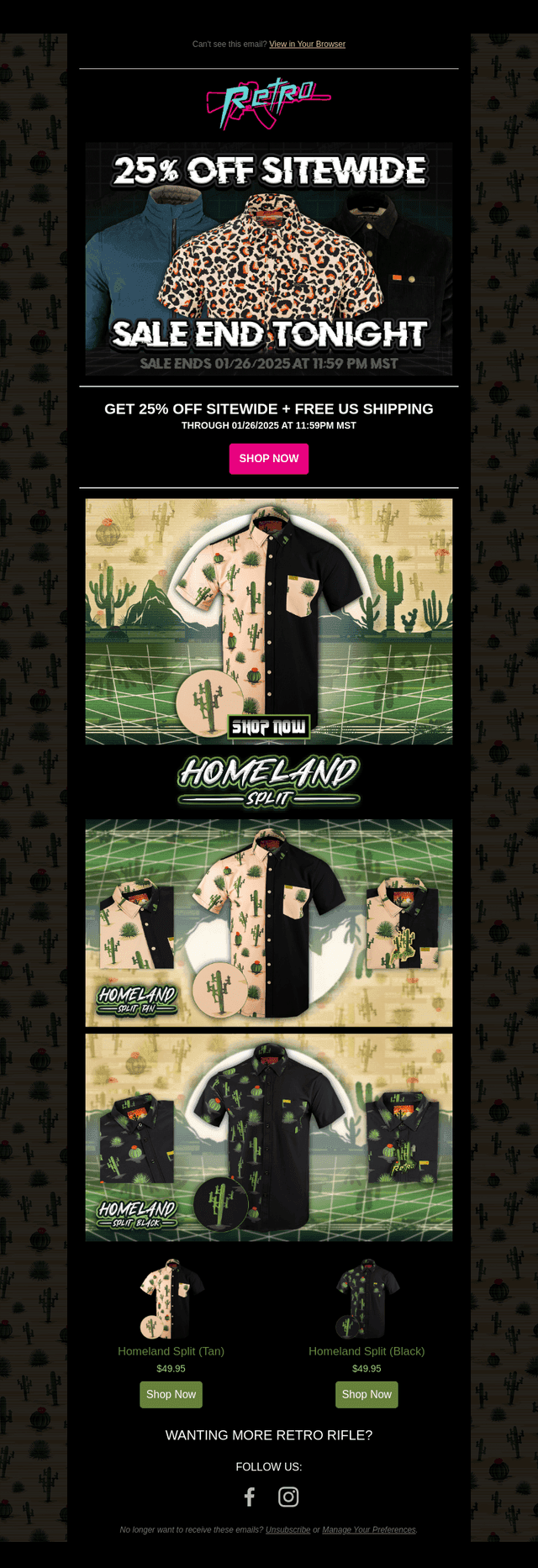 Feeling Split? Homeland Split (Black) + (Tan) just dropped!